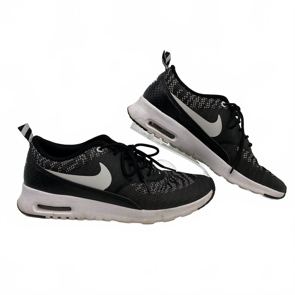 Nike Black White Air Max Thea Knit Sneakers | Womens 8